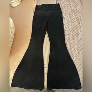 Judy Blue Pullon Black Flared Jeans